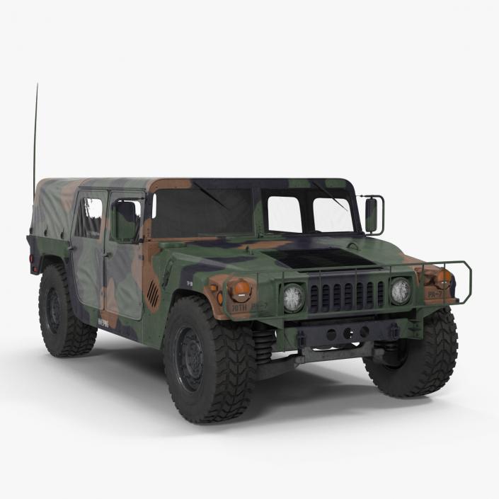 3D model Troop Carrier HMMWV m1035 Camo