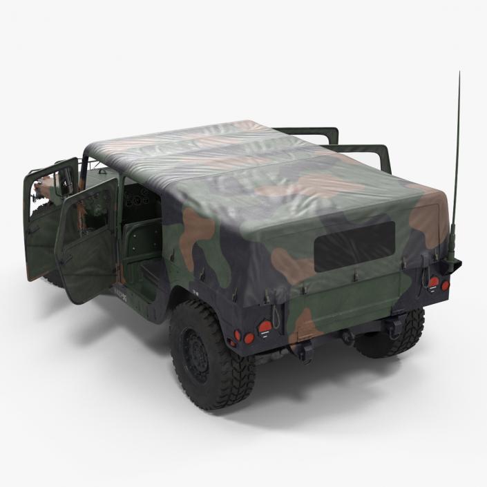 3D model Troop Carrier HMMWV m1035 Camo