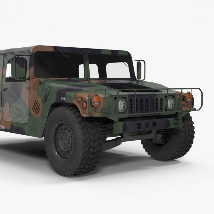 3D model Troop Carrier HMMWV m1035 Camo