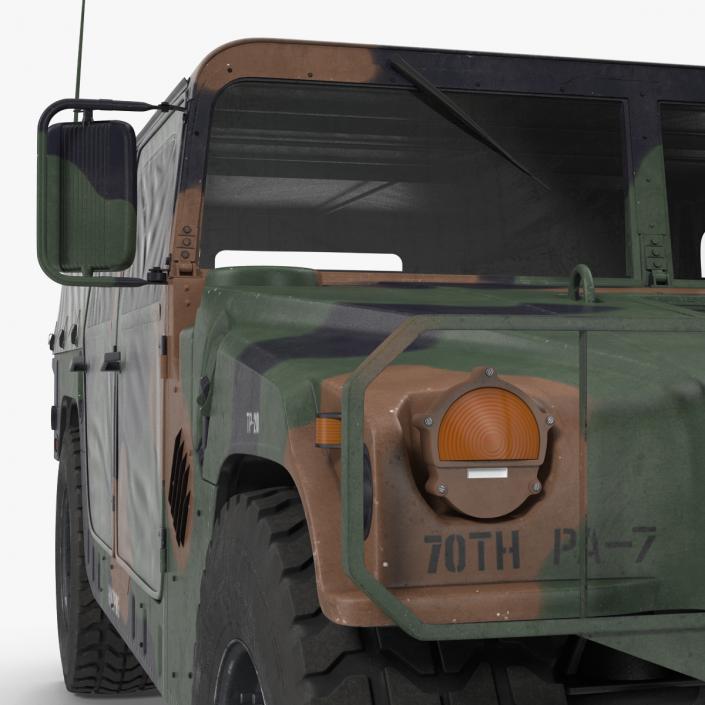 3D model Troop Carrier HMMWV m1035 Camo