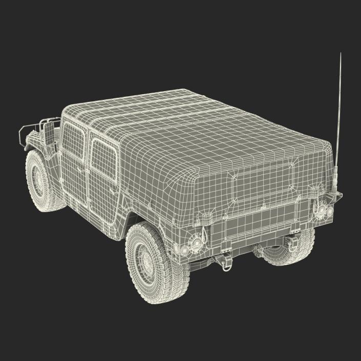 3D model Troop Carrier HMMWV m1035 Camo