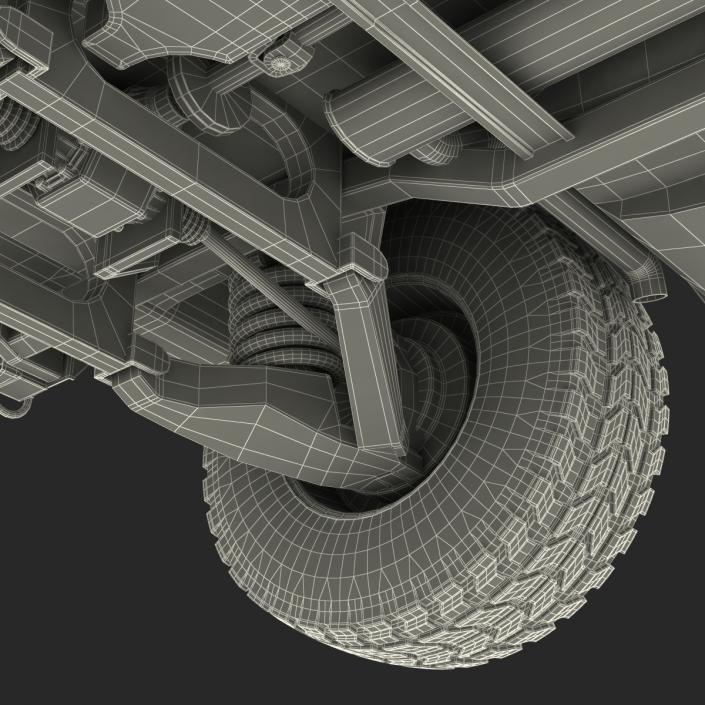 3D model Troop Carrier HMMWV m1035 Camo