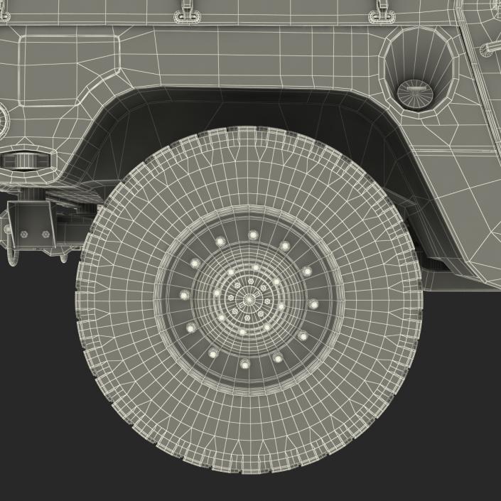 3D model Troop Carrier HMMWV m1035 Camo