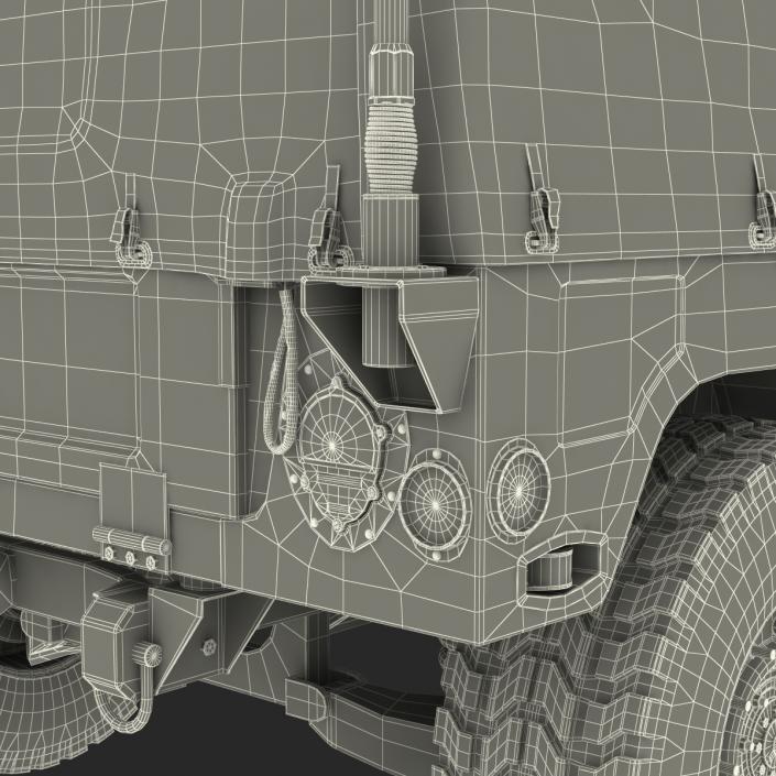 3D model Troop Carrier HMMWV m1035 Camo