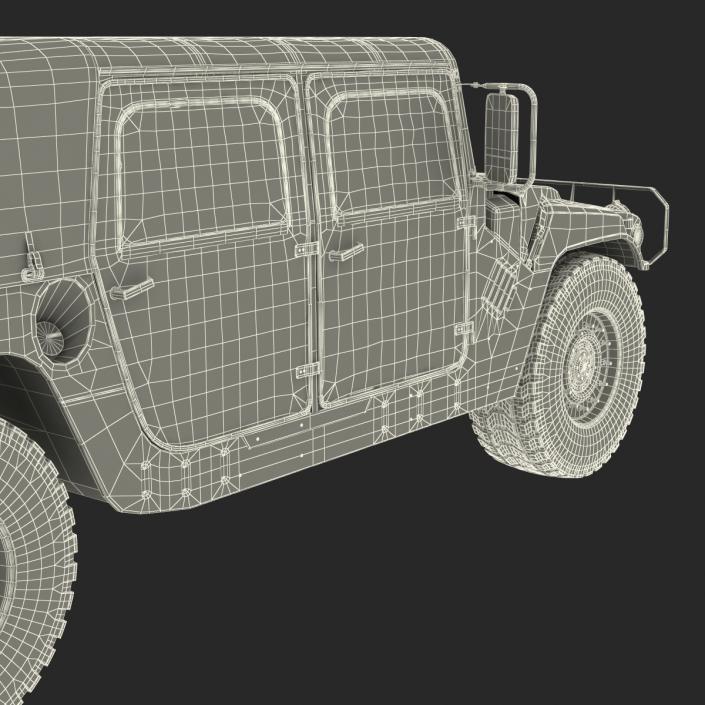 3D model Troop Carrier HMMWV m1035 Camo