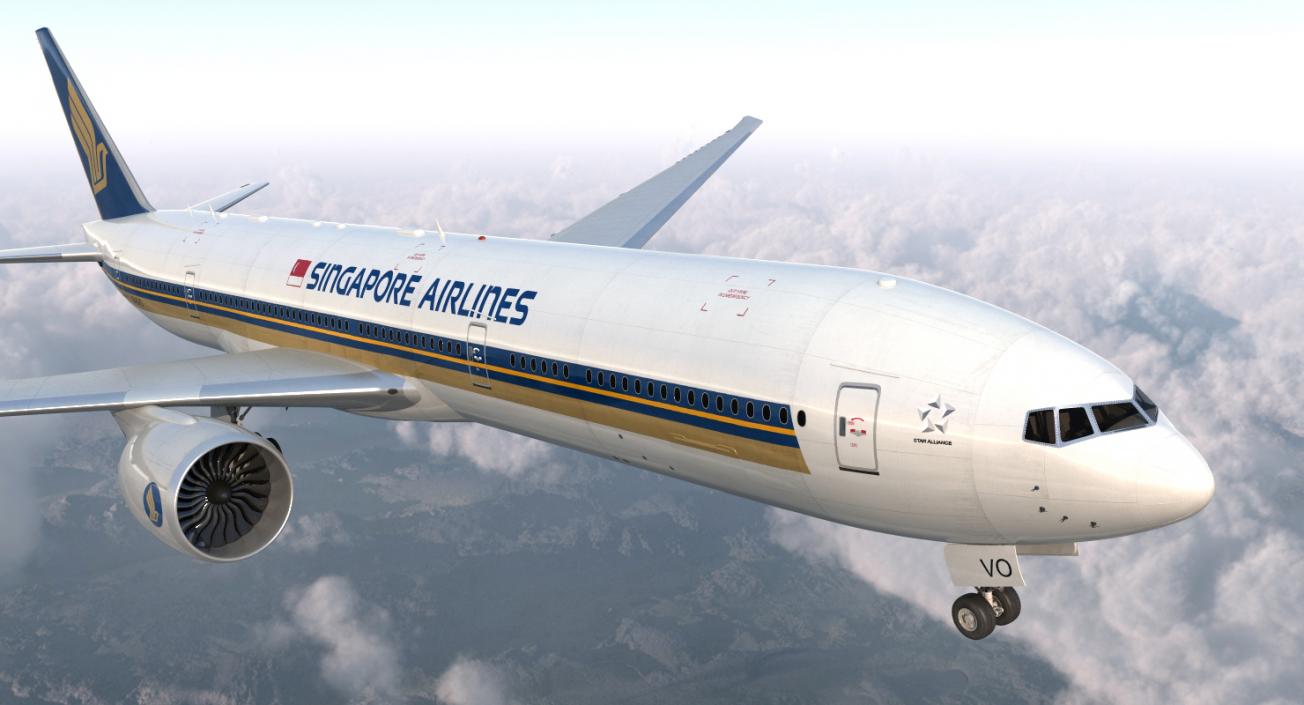 Boeing 777-8x Singapore Airlines 3D