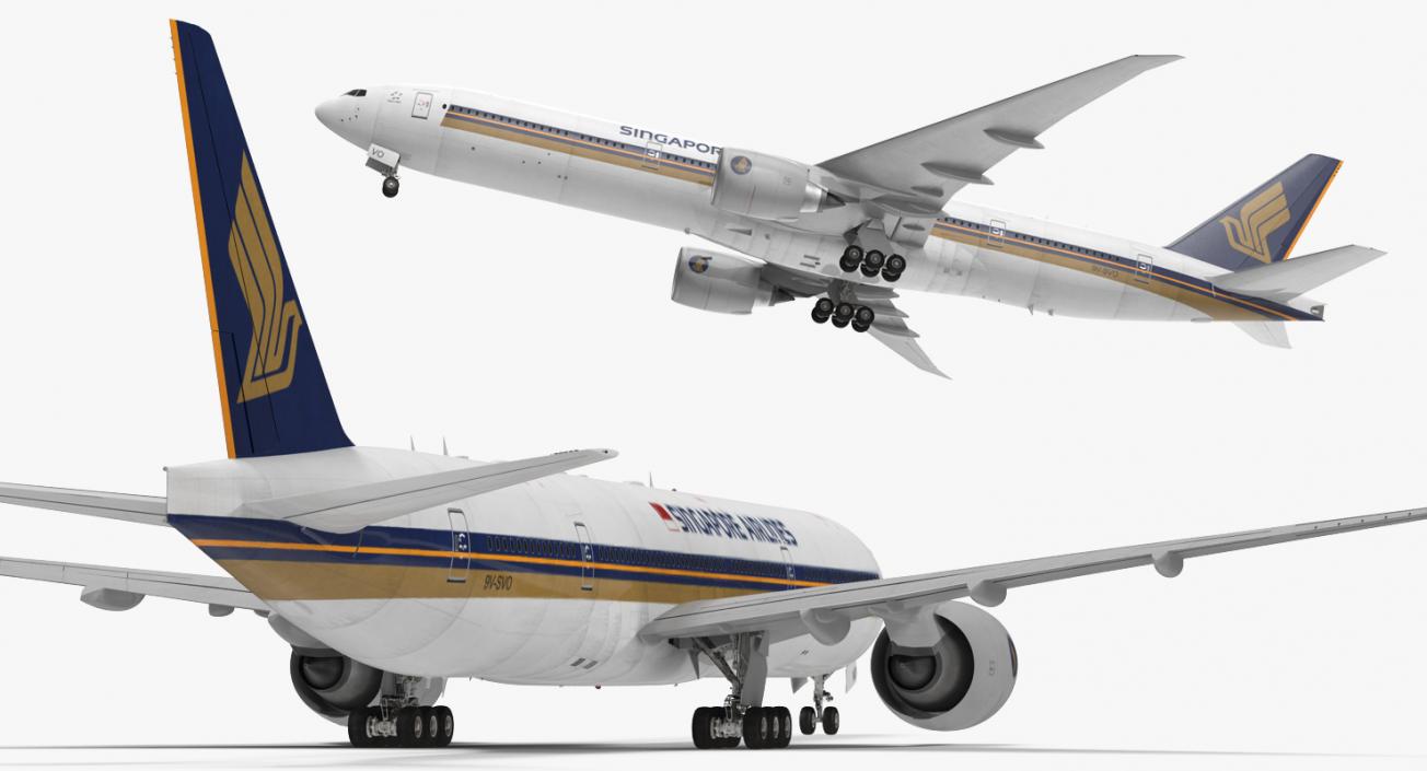 Boeing 777-8x Singapore Airlines 3D