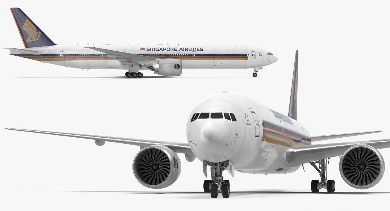 Boeing 777-8x Singapore Airlines 3D