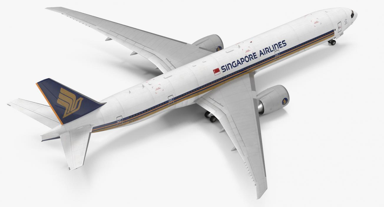 Boeing 777-8x Singapore Airlines 3D