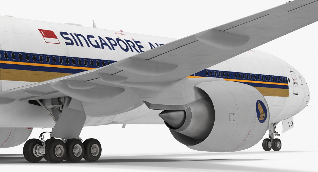 Boeing 777-8x Singapore Airlines 3D