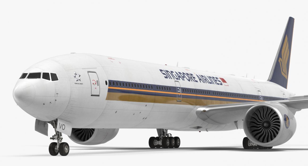 Boeing 777-8x Singapore Airlines 3D