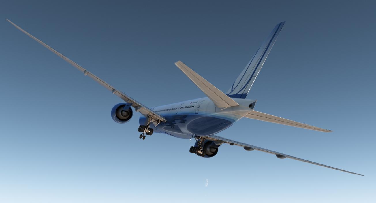 Boeing 777 8x United Airlines 3D model