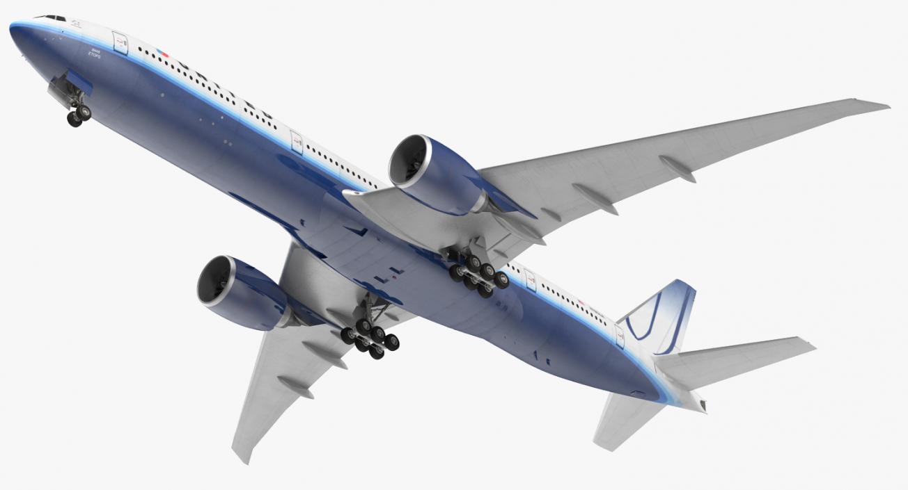 Boeing 777 8x United Airlines 3D model