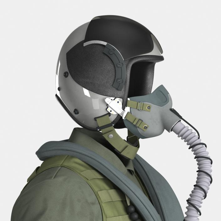 US Military Jet Fighter Pilot Uniform 3D