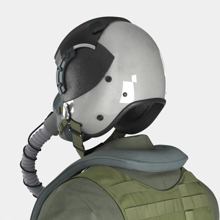 US Military Jet Fighter Pilot Uniform 3D