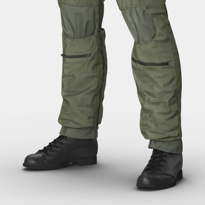 US Military Jet Fighter Pilot Uniform 3D