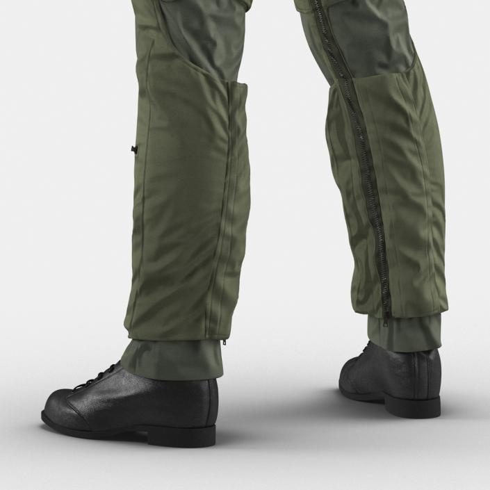 US Military Jet Fighter Pilot Uniform 3D