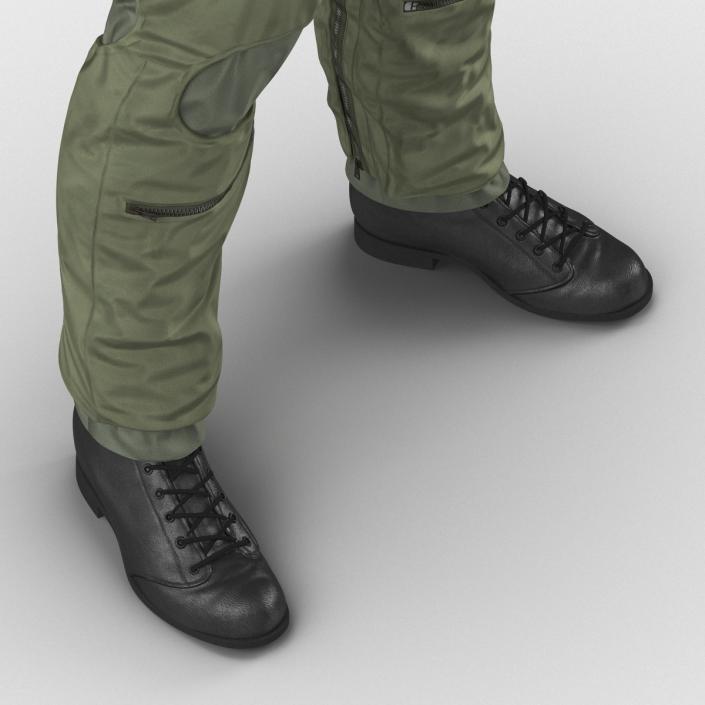 US Military Jet Fighter Pilot Uniform 3D