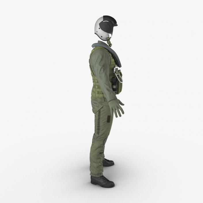 US Military Jet Fighter Pilot Uniform 2 3D model