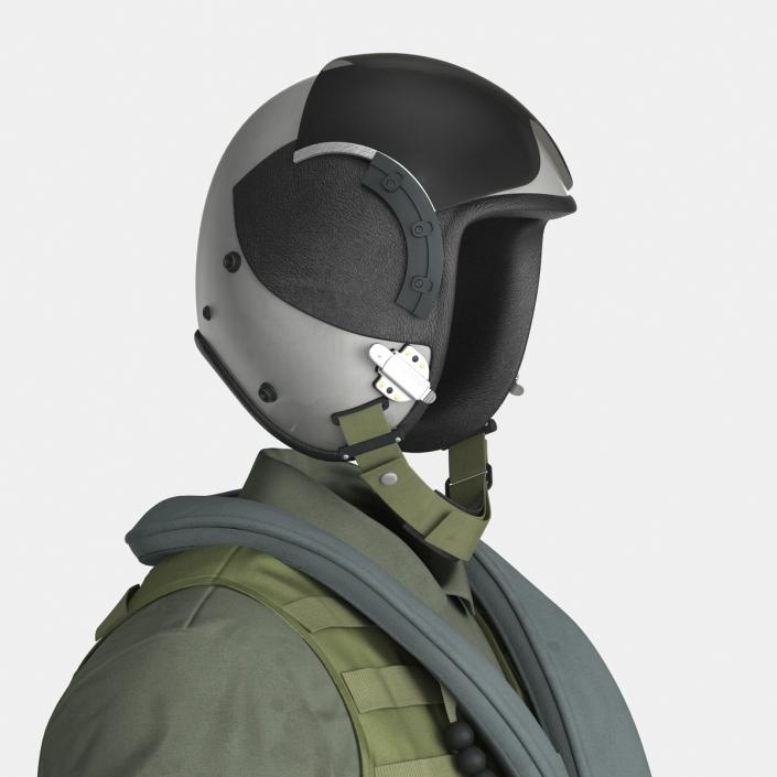 US Military Jet Fighter Pilot Uniform 2 3D model