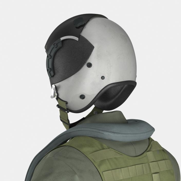 US Military Jet Fighter Pilot Uniform 2 3D model