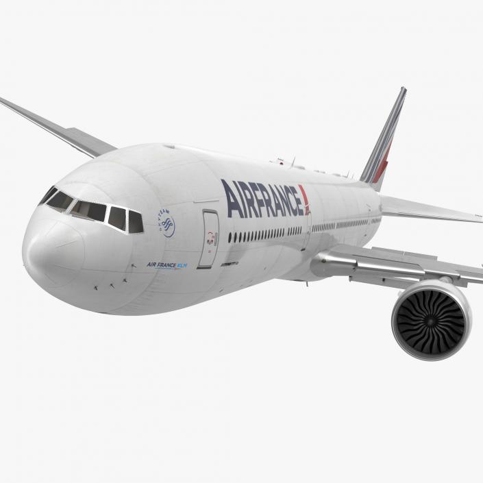 3D Boeing 777-8x Air France Rigged