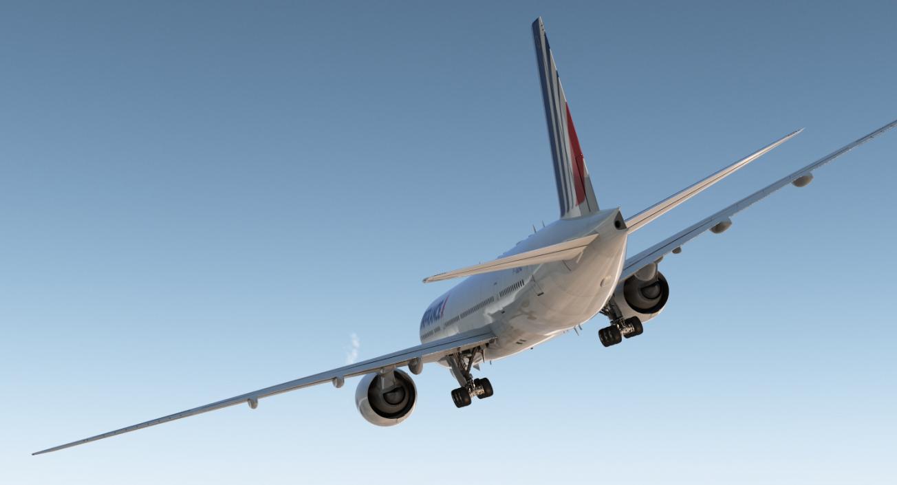 3D Boeing 777-8x Air France Rigged