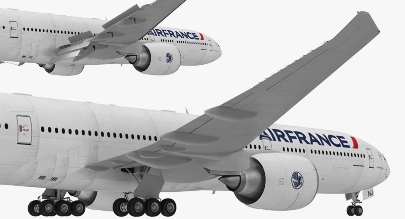 3D Boeing 777-8x Air France Rigged