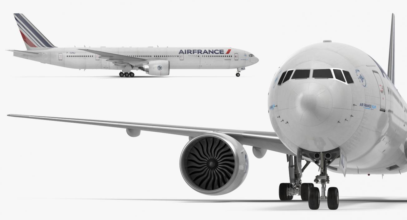 3D Boeing 777-8x Air France Rigged