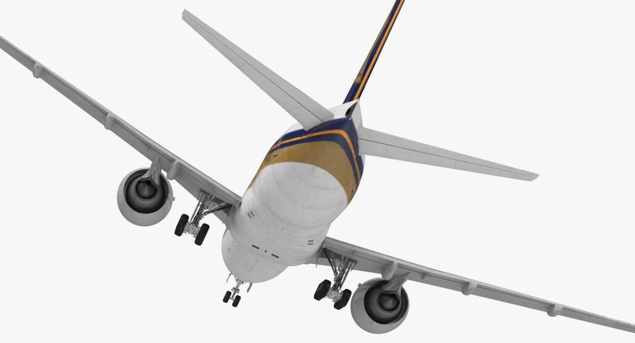 Boeing 777-8x Singapore Airlines Rigged 3D model