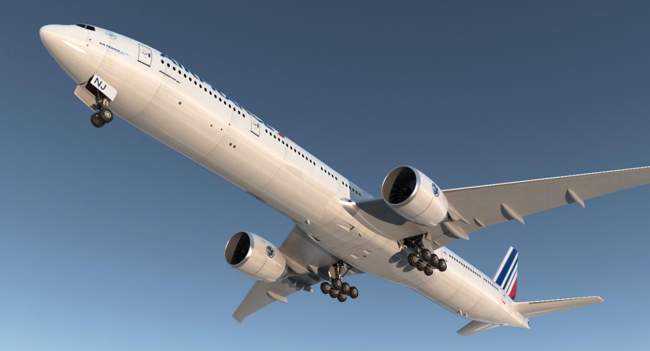 Boeing 777-9x Air France 3D model