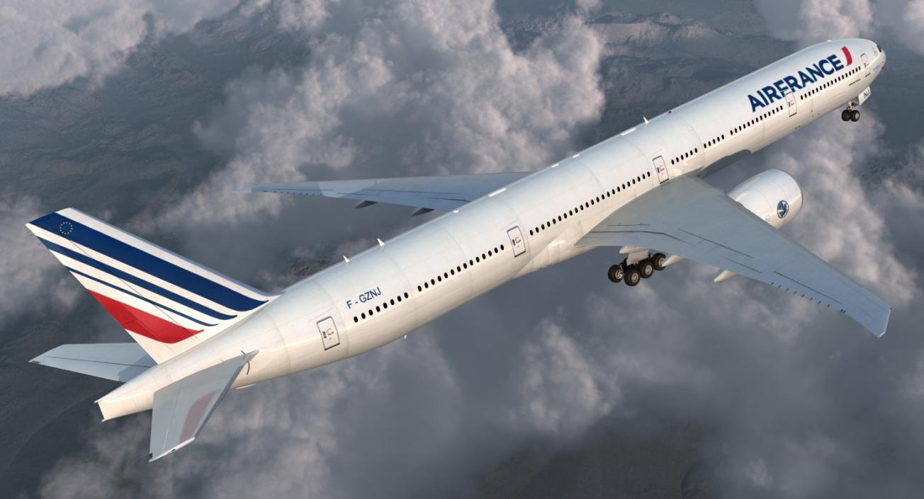 Boeing 777-9x Air France 3D model