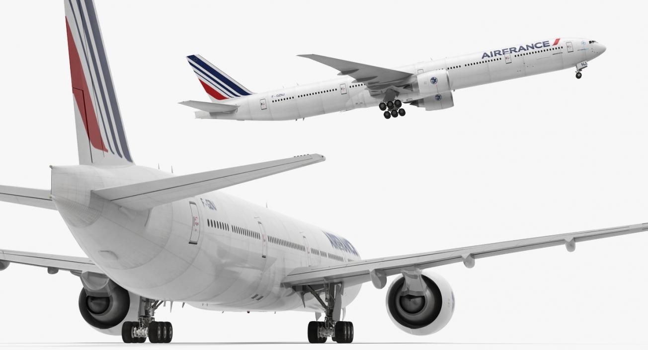 Boeing 777-9x Air France 3D model