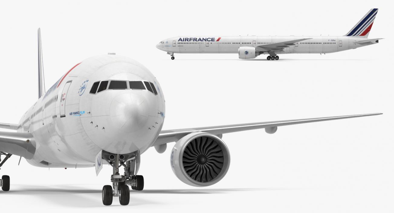 Boeing 777-9x Air France 3D model