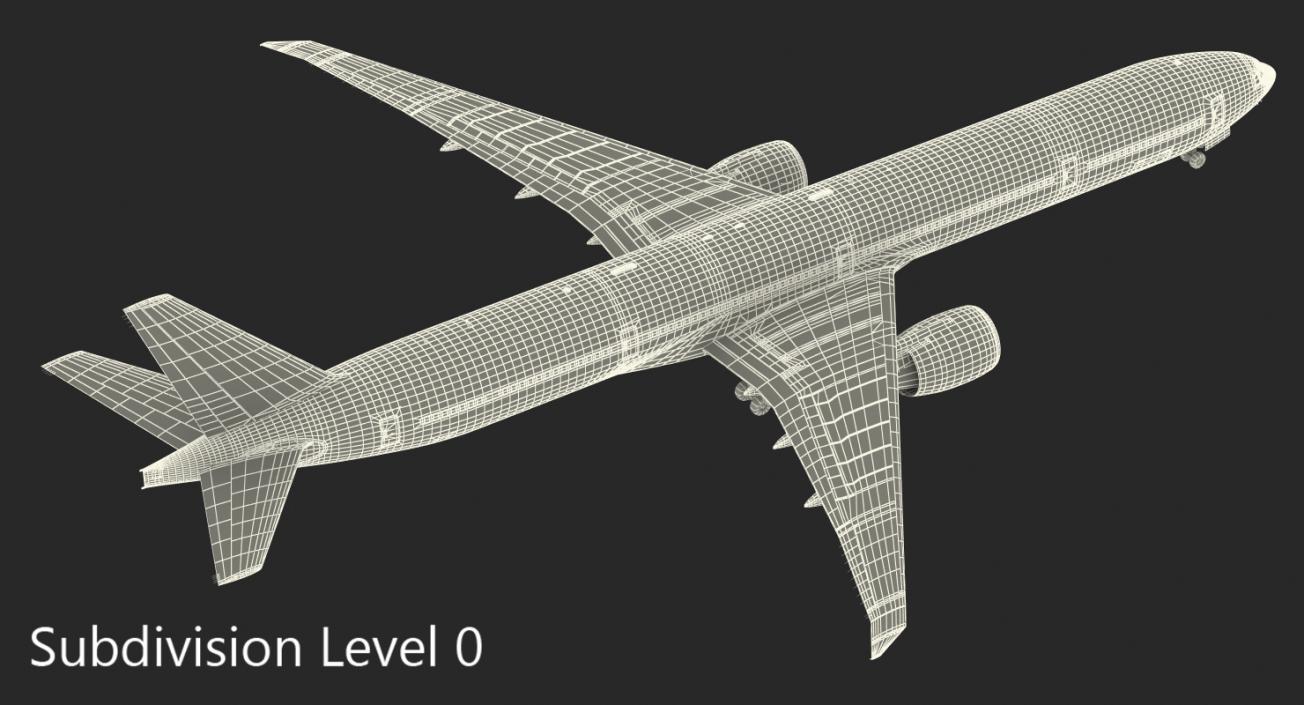 Boeing 777-9x Air France 3D model