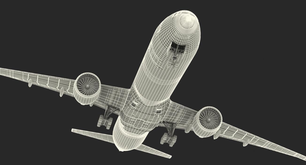 Boeing 777-9x Air France 3D model