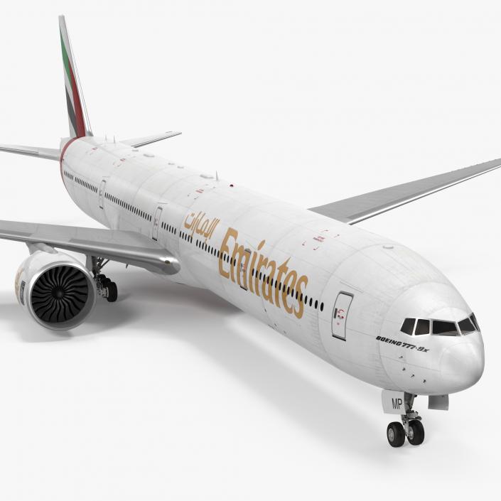 3D Boeing 777-9x Emirates Airlines