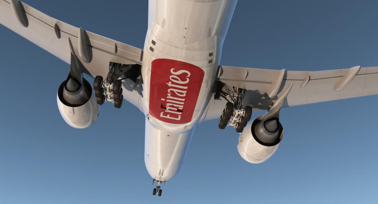 3D Boeing 777-9x Emirates Airlines