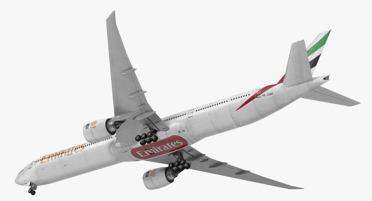 3D Boeing 777-9x Emirates Airlines