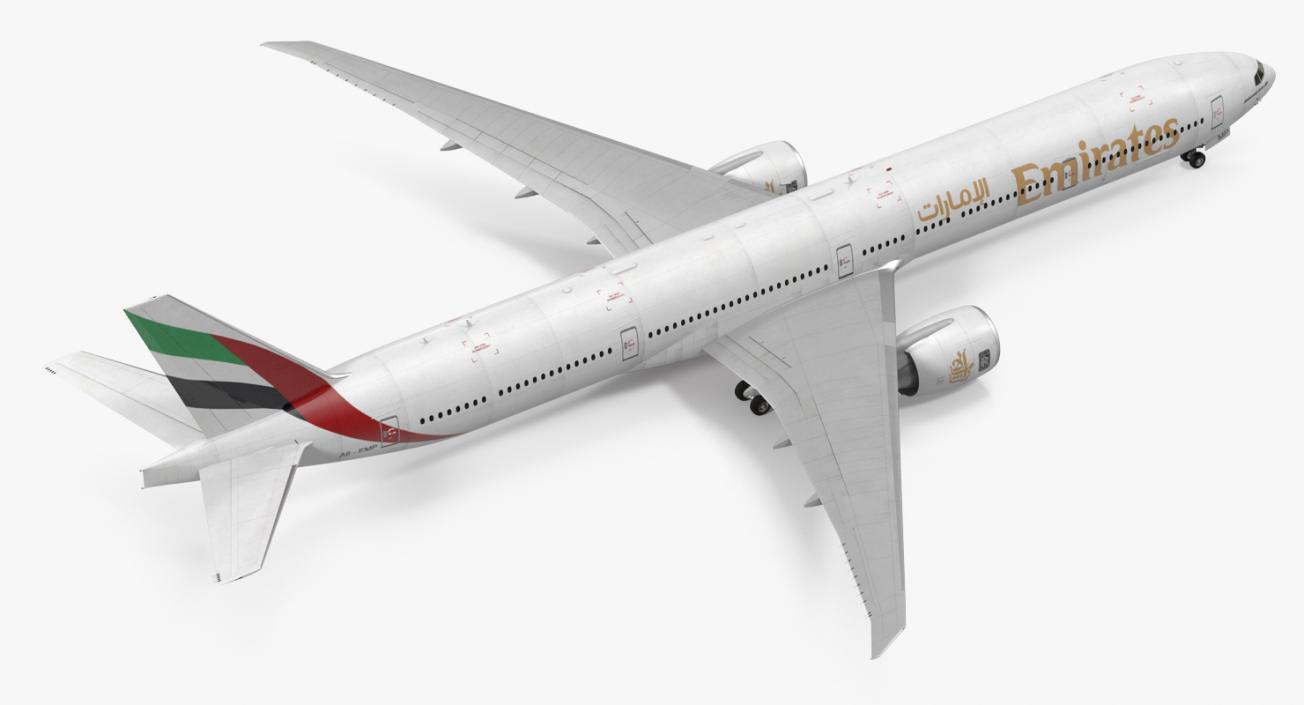 3D Boeing 777-9x Emirates Airlines