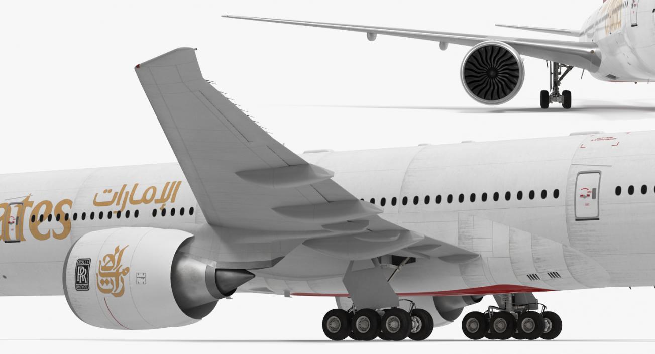 3D Boeing 777-9x Emirates Airlines