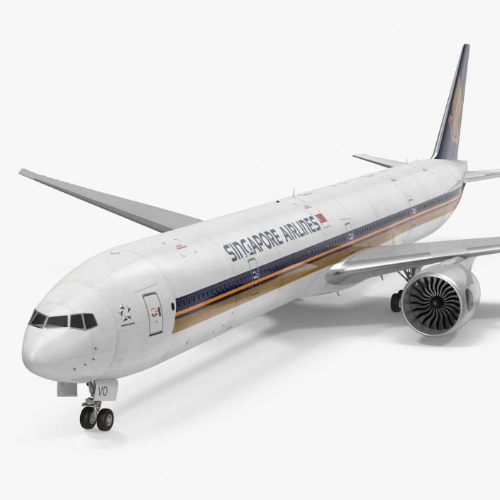 Boeing 777-9x Singapore Airlines 3D