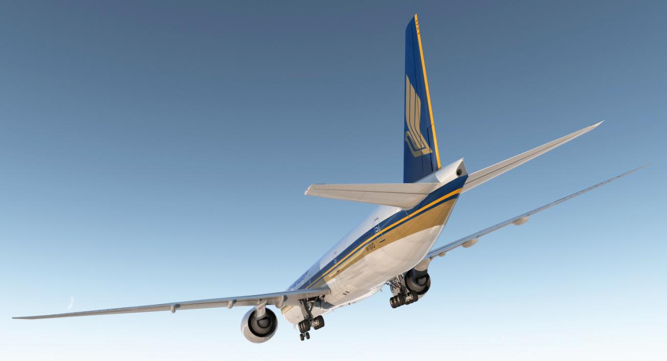 Boeing 777-9x Singapore Airlines 3D