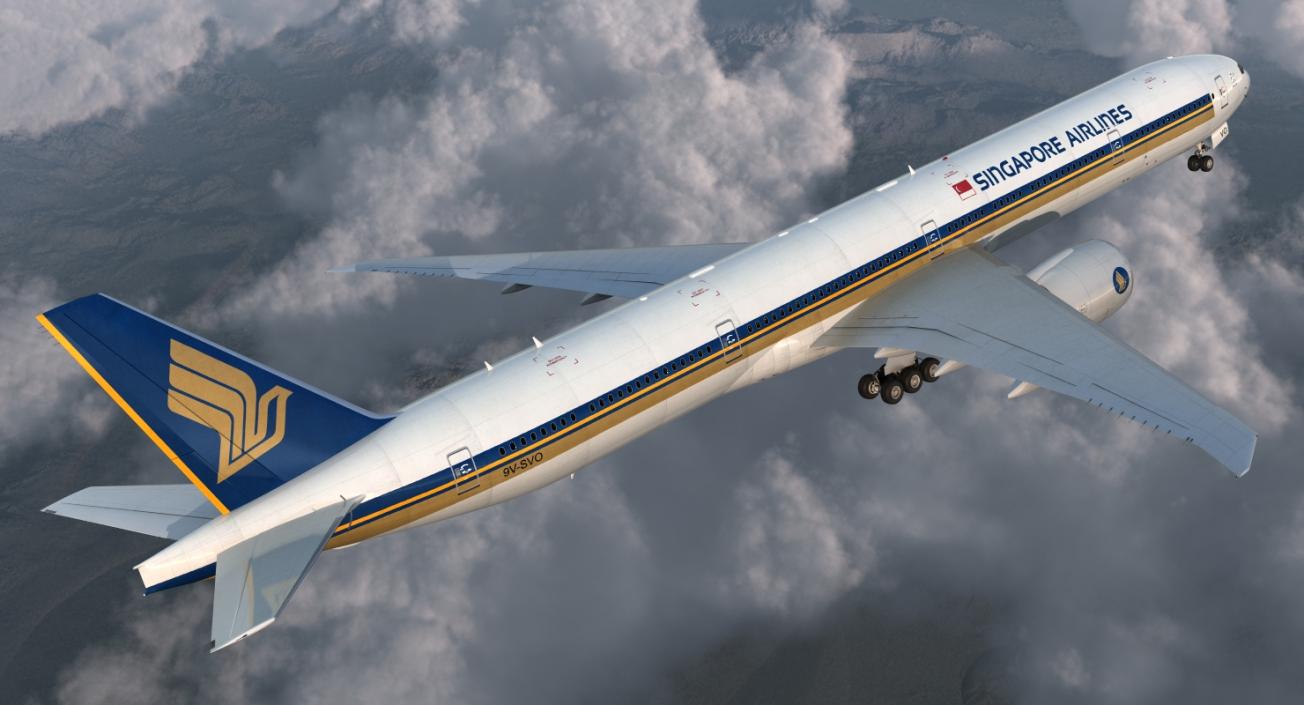 Boeing 777-9x Singapore Airlines 3D