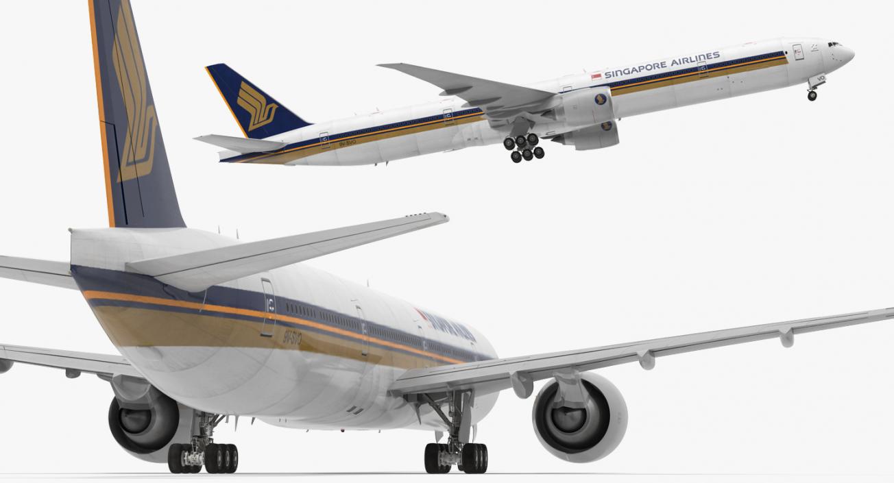 Boeing 777-9x Singapore Airlines 3D