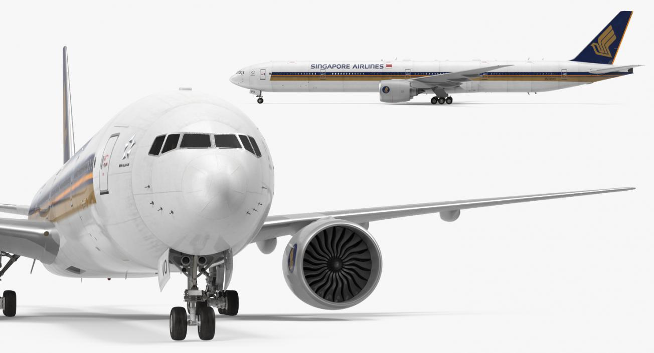 Boeing 777-9x Singapore Airlines 3D