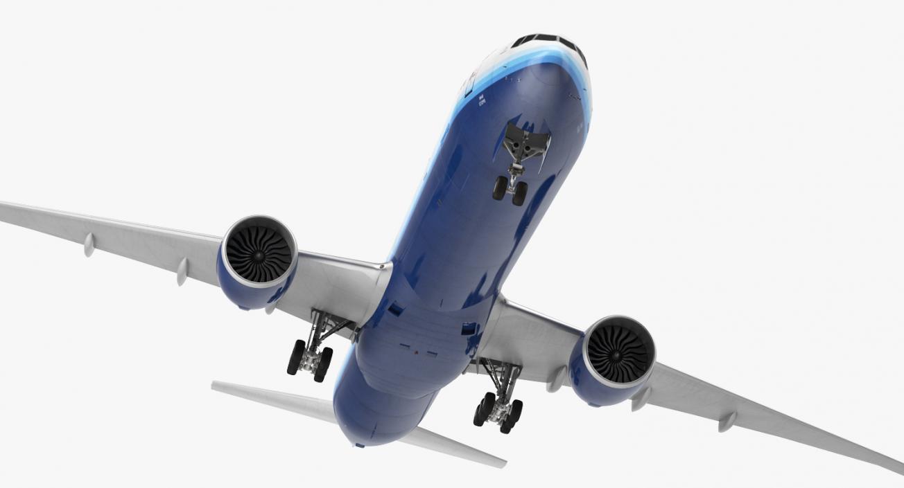 Boeing 777-9x United Airlines 3D model