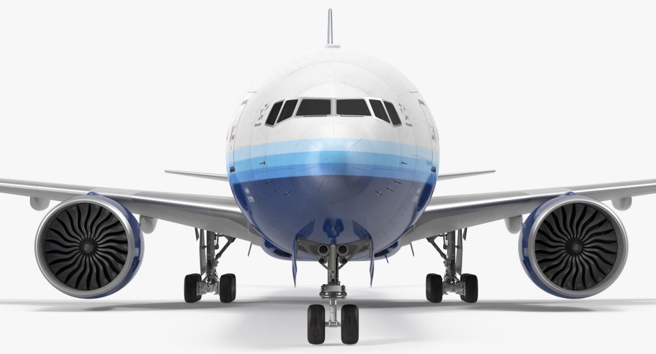 Boeing 777-9x United Airlines 3D model