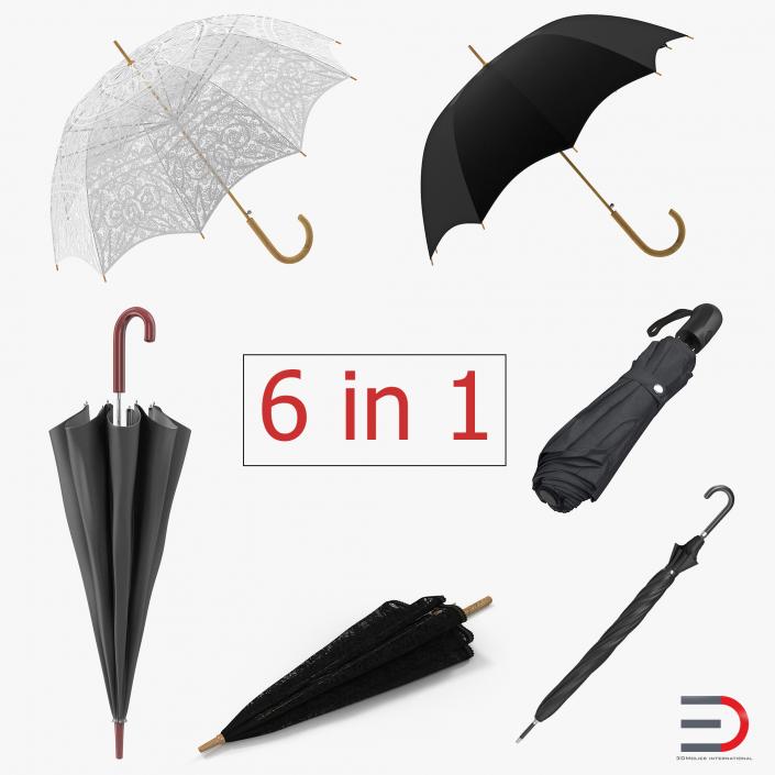 Umbrellas Collection 3 3D