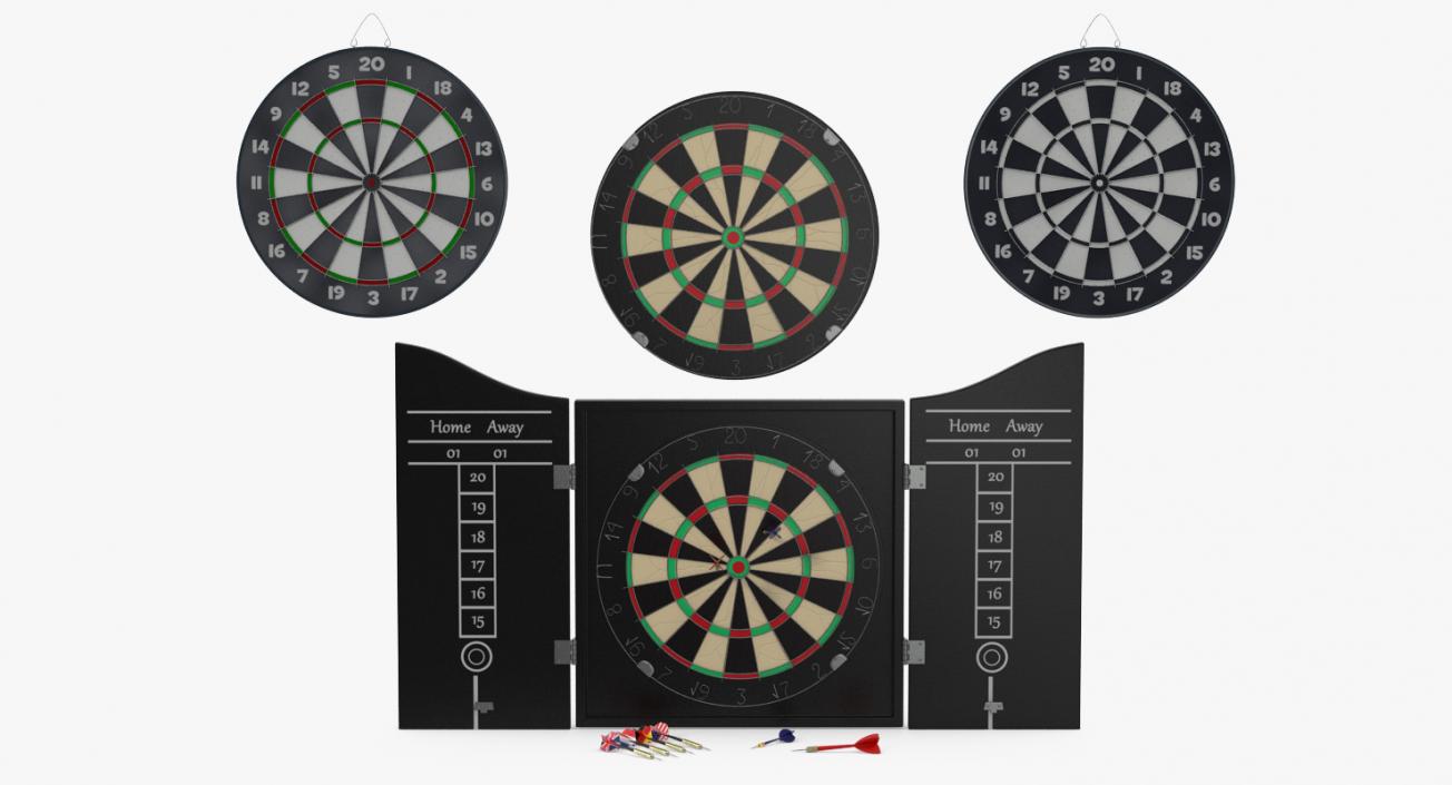 Dart Boards and Needles 3D Models Collection 3D model